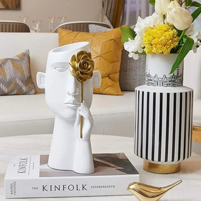 Vase en forme de visage