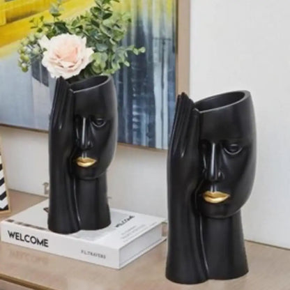 Vase en forme de visage
