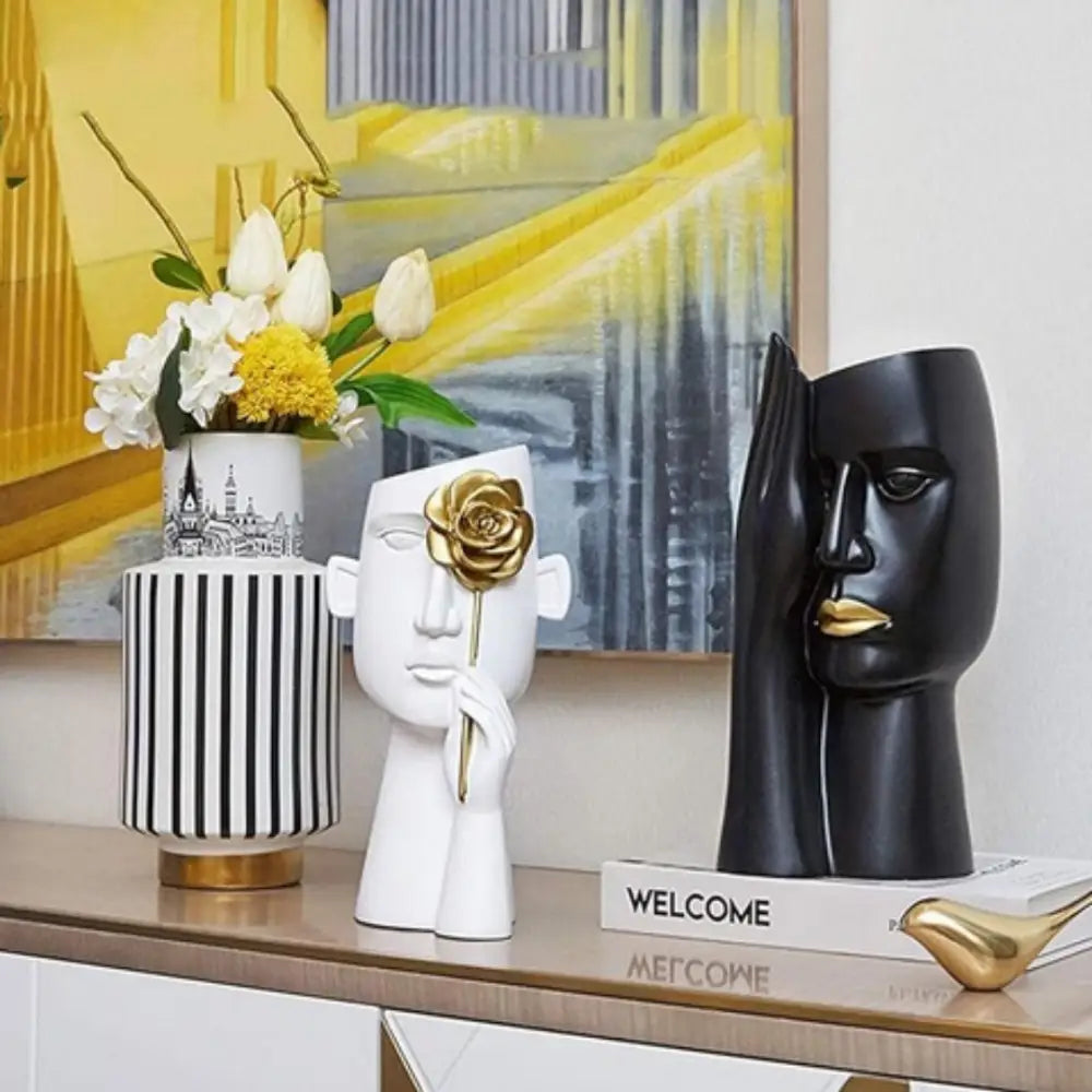 Vase en forme de visage