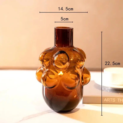 Vase en verre coloré design