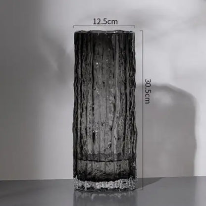Vase en verre cylindrique