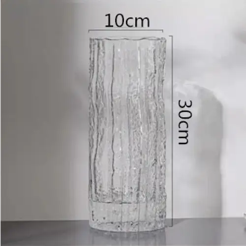 Vase en verre cylindrique
