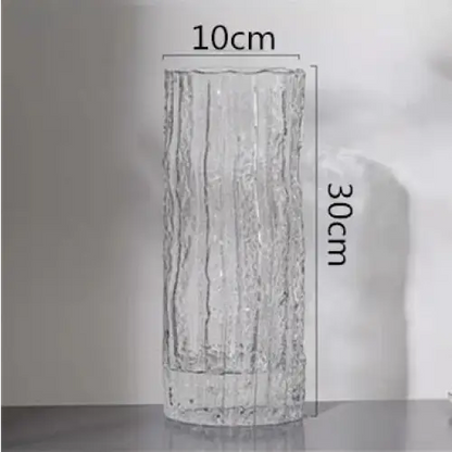 Vase en verre cylindrique