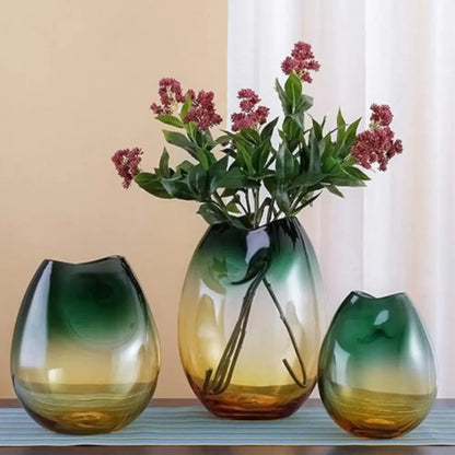 Vase en verre soufflé