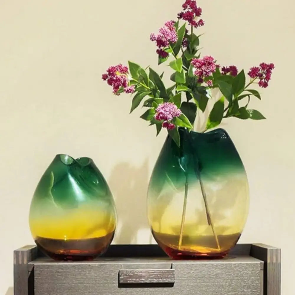 Vase en verre soufflé