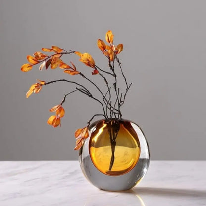 Vase en verre soufflé design