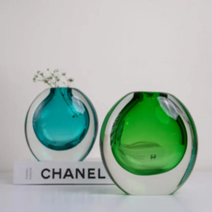 Vase en verre soufflé design