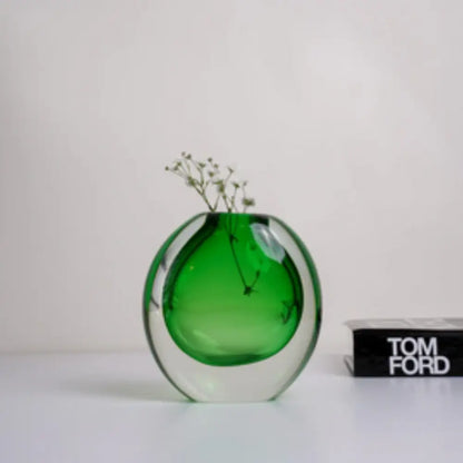 Vase en verre soufflé design