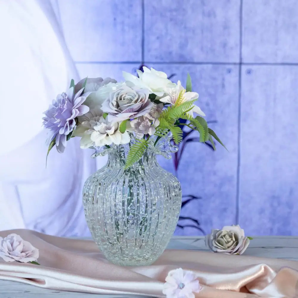 Vase en verre transparent lumineux