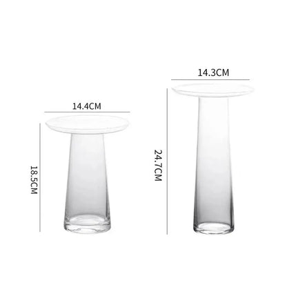 Vase fleur transparent