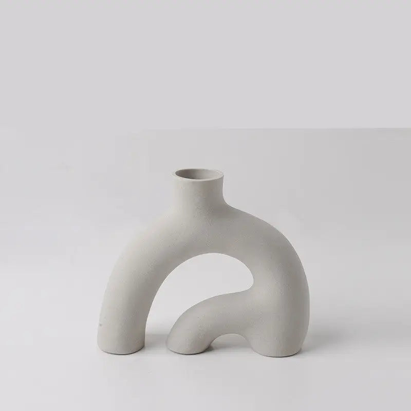 Vase haut avec pampa