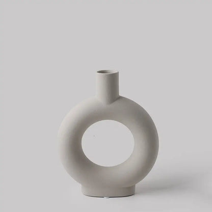 Vase haut avec pampa