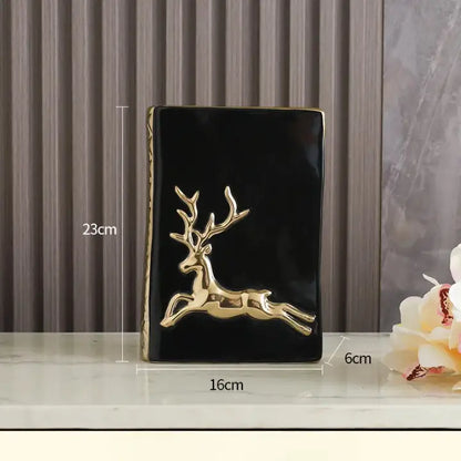 Vase livre avec cerf