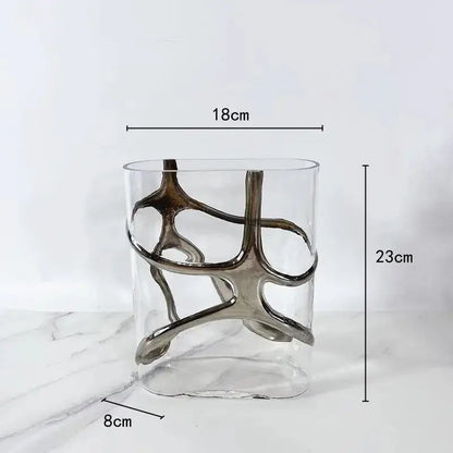Vase moderne en verre