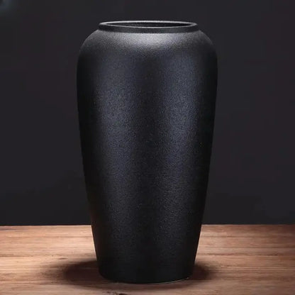 Vase noir mat