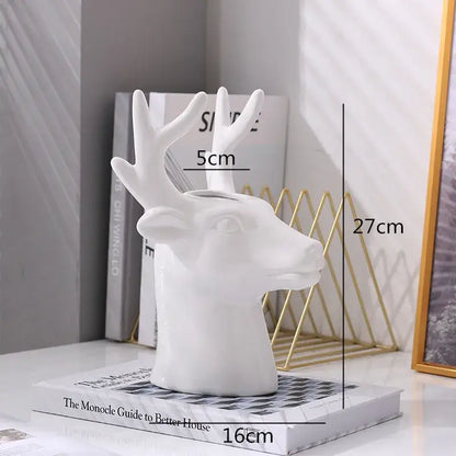 Vase tête de cerf