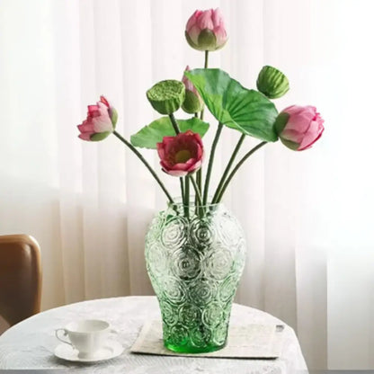 Vase transparent vert