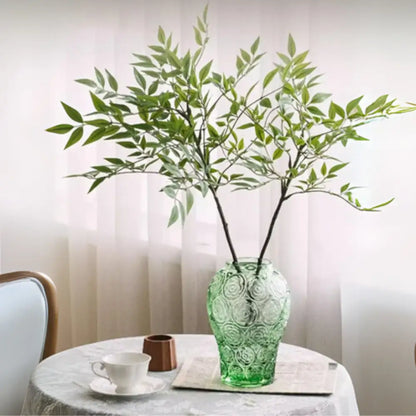 Vase transparent vert