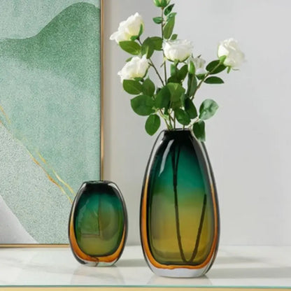 Vase verre soufflé vintage