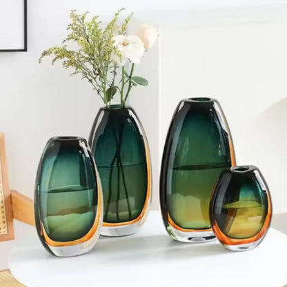 Vase verre soufflé vintage