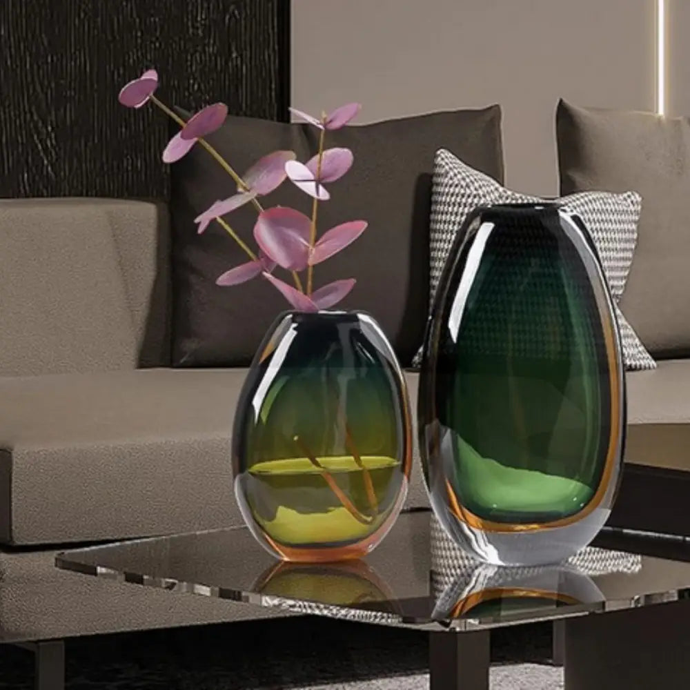 Vase verre soufflé vintage