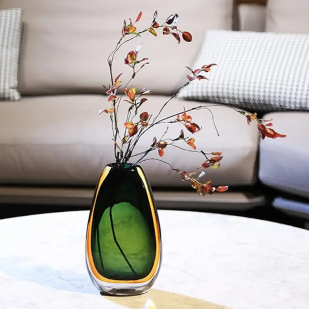 Vase verre soufflé vintage