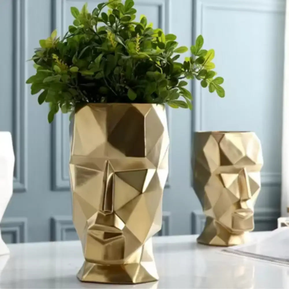 Vase visage abstrait