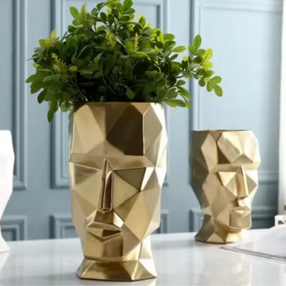 Vase visage abstrait