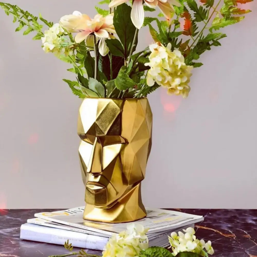 Vase visage abstrait