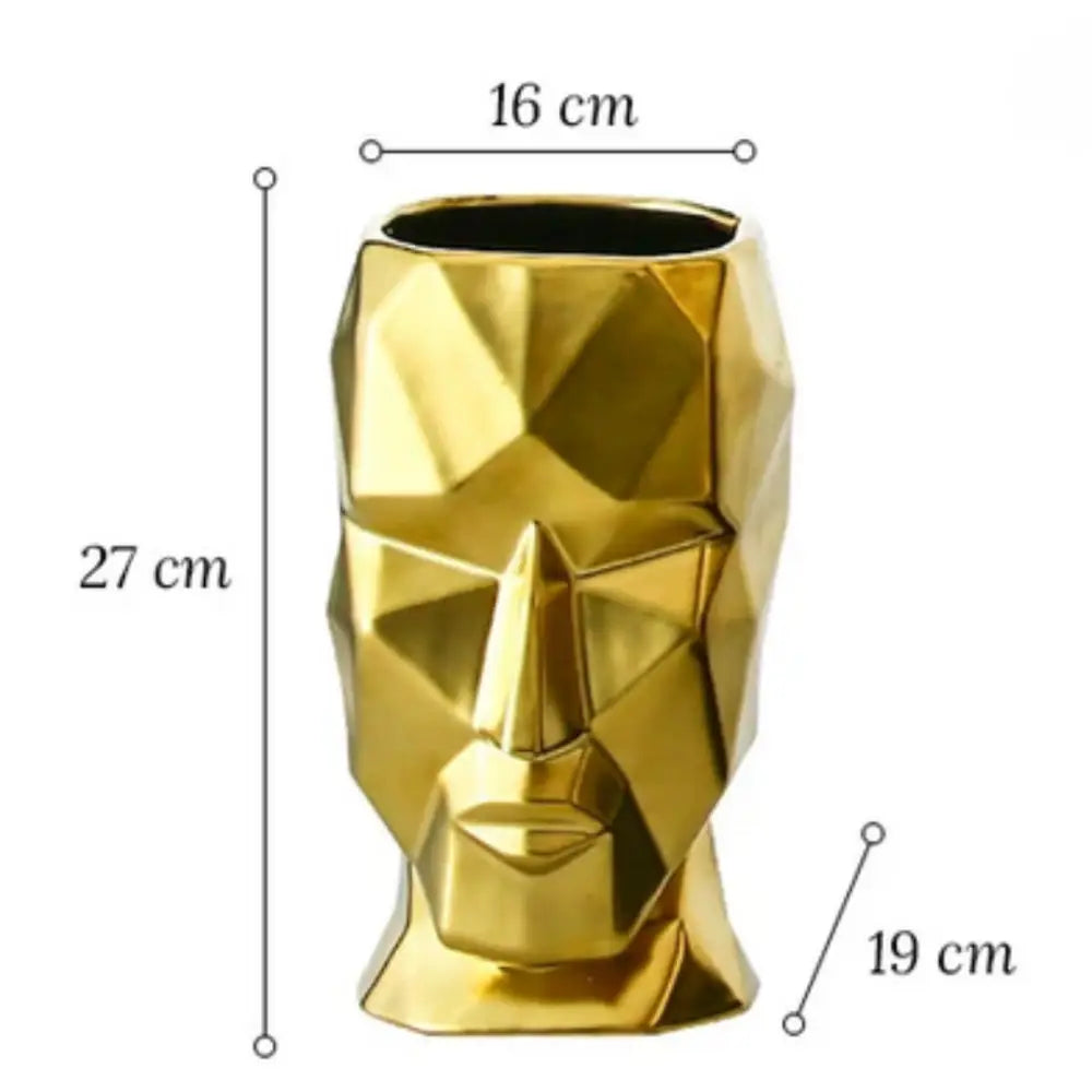 Vase visage abstrait