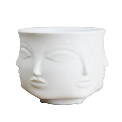 Vase visage céramique