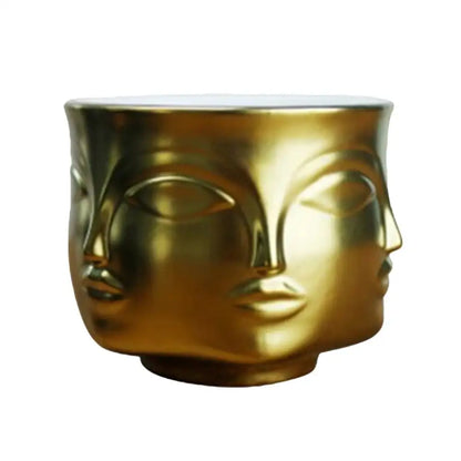 Vase visage céramique