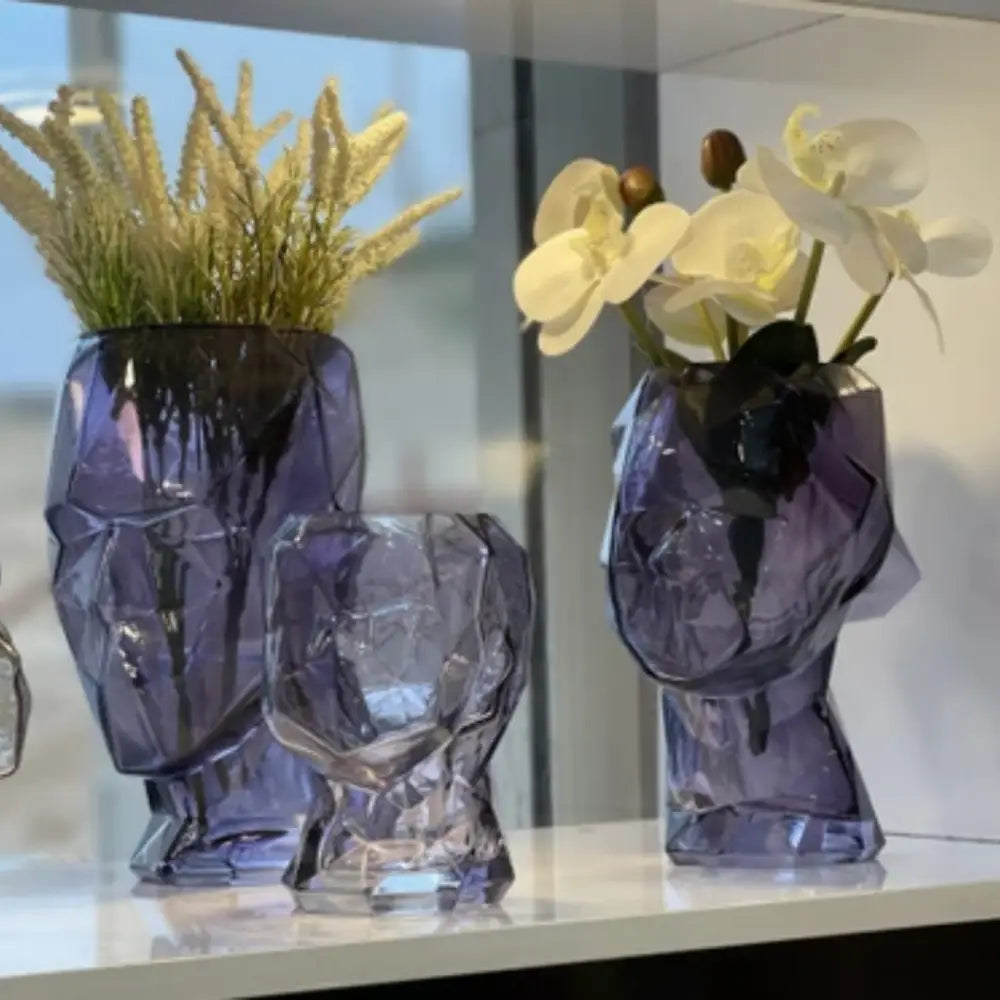 Vase visage verre