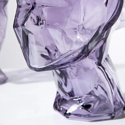 Vase visage verre