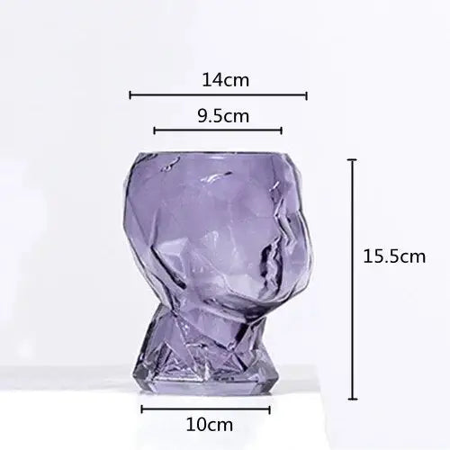 Vase visage verre