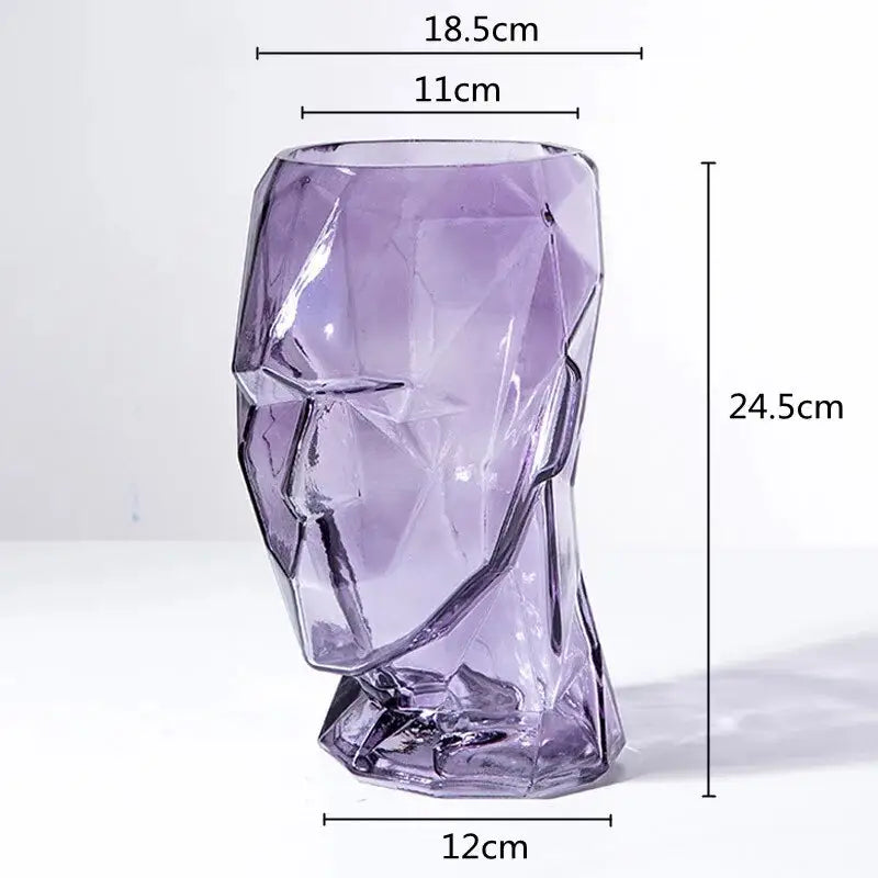 Vase visage verre