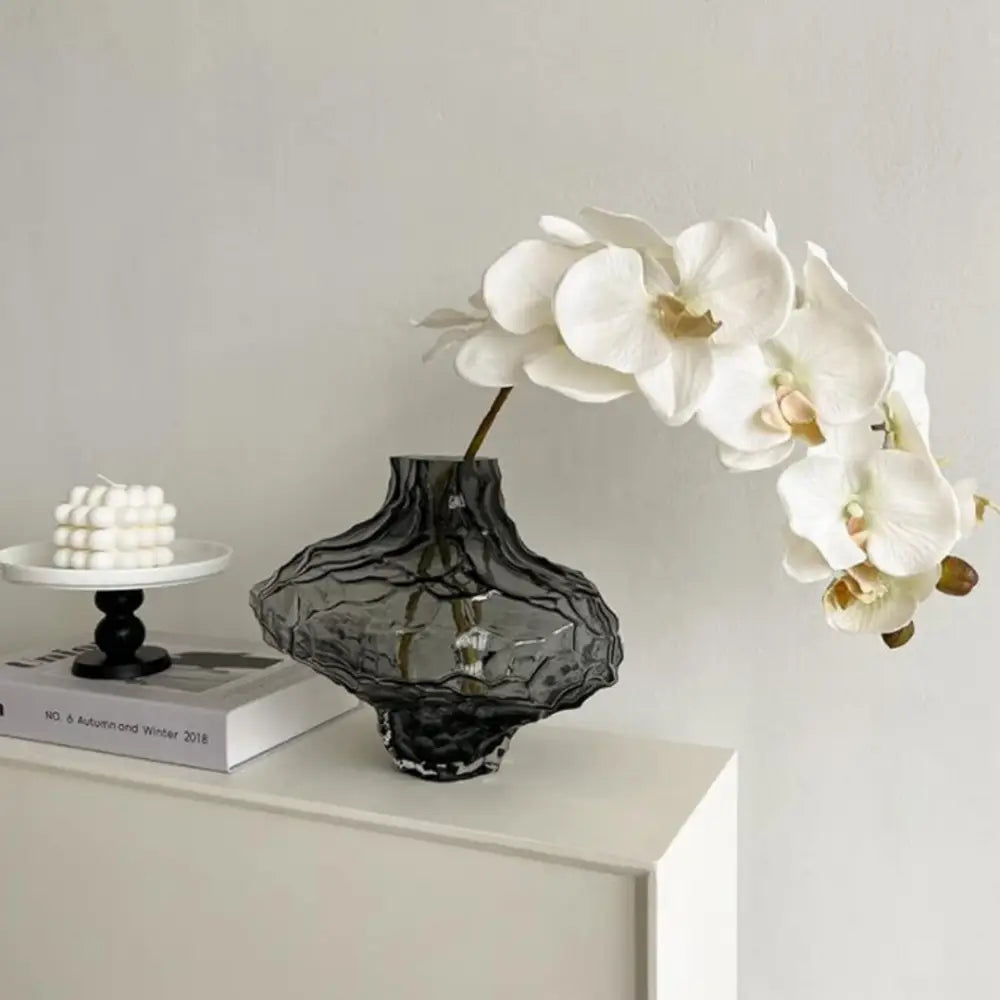 Vases en verre transparent