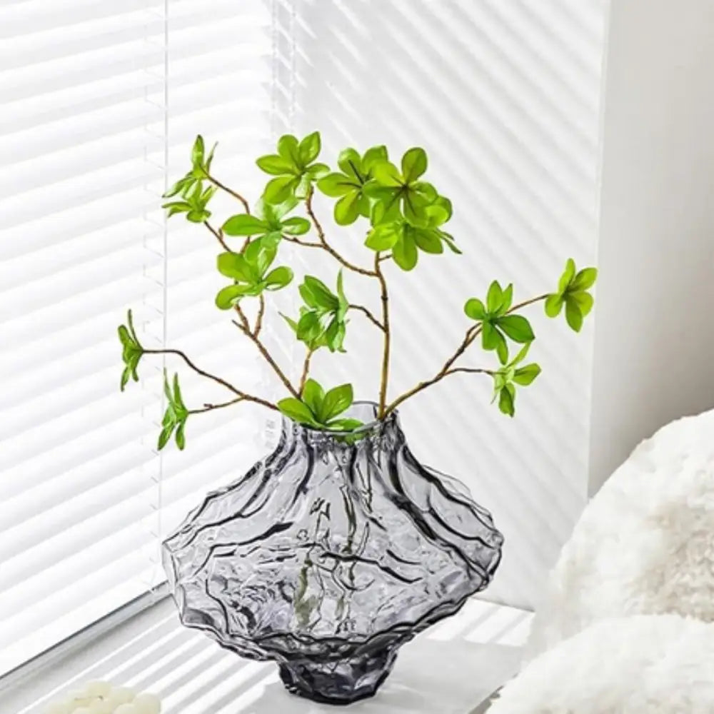 Vases en verre transparent