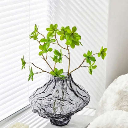 Vases en verre transparent